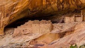Valley Of The Gods Utah Vacation 8 Ancient ruins at a canyon with steep walls
