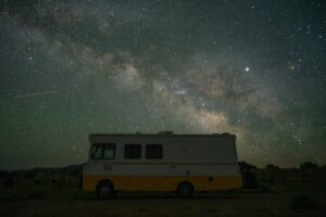 Bryce Canyon Utah Vacation 7 Rv camper at a canyon on a star filled sky night