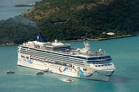 cruise ship at the Virgin Islands