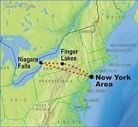 Map of Niagra Falls location