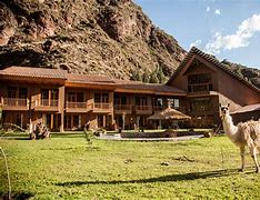 lodge with mountain in background