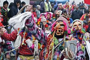 people in a festival at Peru