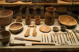 artifacts being displayed at a museum