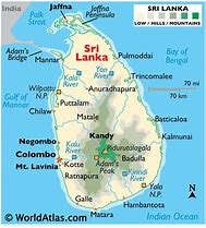map of Sri Lanka