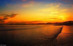 sunset at Santos Brazil