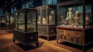 artifacts in a museum
