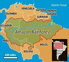 Amazon Rainforest map