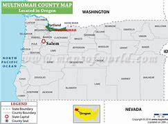 map of Multnomah Oregon