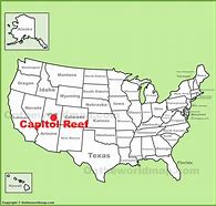 Capitol Reef National Park Guided Tours 8 map of Capitol Reef National Park on a United States map