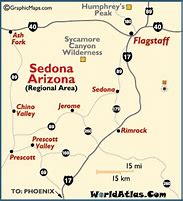 Sedona Canyon Hiking And Vacation Tours 8 map of Sedona Arizona