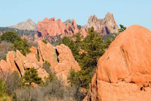 steep canyon with forest