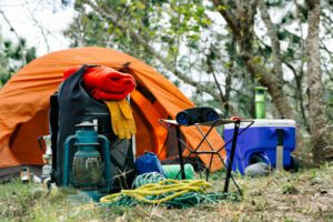 camping equipment and supplies