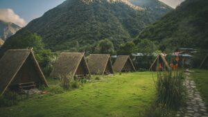 Sky Camp glamping dome elevated above the Andes with scenic vistas”