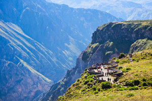 Take in the breathtaking steep walls of Colca Canyon from a scenic viewpoint.