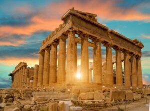 🏛️ Exploring The Parthenon: Athens’ Iconic Ancient Landmark 2 Side elevation view of the Parthenon temple on the Acropolis in Athens, Greece.