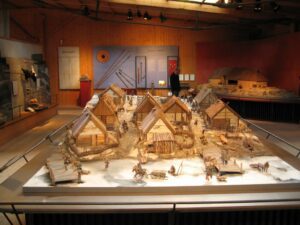 Birka Museum: Sweden’s Window into The Viking Age 2 Scale model of Birka, Sweden’s Viking trading center, showing longhouses, streets, and Viking-era town layout.