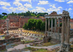 Roman Forum: The Political and Social Heart of Ancient Rome 3 Interior view of the Roman Forum in Rome, Italy, showing ruins of temples, arches, and ancient structures.