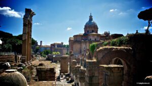 Roman Forum: The Political and Social Heart of Ancient Rome 4 Interior view of the Roman Forum in Rome, Italy, showing ruins of temples, arches, and ancient structures