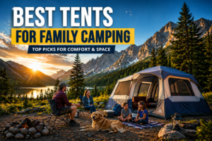 Best tents for family camping with spacious setup near mountains and lake