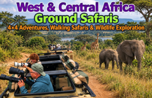 🚙 West & Central Africa Ground Safaris – 4×4 Adventures, Walking Safaris & Wildlife Exploration 1 West and Central Africa ground safari with 4×4 vehicles, wildlife photographers, elephants and giraffes