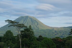 🦍 African Gorilla Trekking & Wildlife Adventures 4 Lush volcanic mountain landscape near Mgahinga Gorilla National Park in southwestern Uganda.
